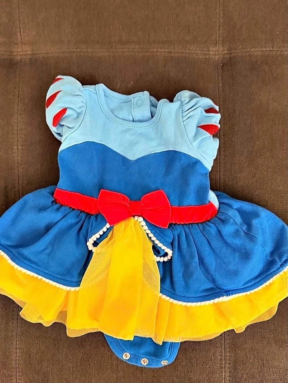 Disney Baby Blue & Yellow Dress 9-12M